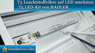 T5 Leuchtstoffröhre auf LED umrüsten - T5 LED-Kit von HADLER