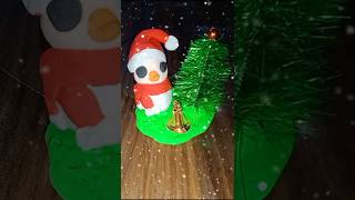 Easy clay craft.. Santa Claus making #youtube short ♥️