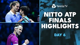 Alcaraz vs Zverev Thriller; Ruud vs Rublev For Semi-Final Spot | Nitto ATP Finals Highlights Day 6