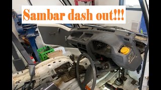 Subaru Sambar rescue part 12, remove dash and replace fan resistor