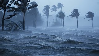 Beat Anxiety and Sleep Better with Hurricane , Powerful Rain and Strong Wind Sounds at Night