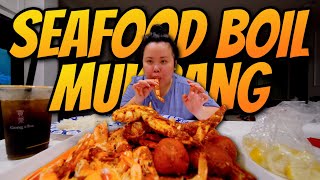 Seafood Boil Mukbang Crab Legs + Shrimp + Mussels 먹방 Eating Show! (Butter and Ca