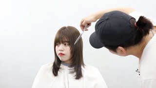 辛芷蕾同款边缘层次剪发技术Xin Zhilei's same edge layered haircut technique