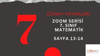 GÜNAY YAYINLARI ZOOM SERİSİ 7. SINIF MATEMATİK ÇARPMA VE BÖLME İŞLEMİ