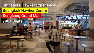 Over 700+ Seats! Buangkok Hawker Centre - Sengkang Grand Mall | Singapore Tour