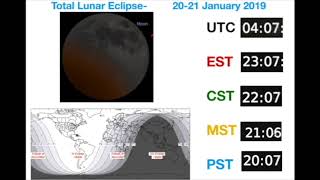 Total Lunar Eclipse- January 20-21, 2019