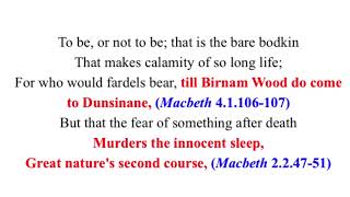 king’s Hamlet soliloquy in Mark Twain's Adventures of Huckleberry Finn = four Macbeth passages: