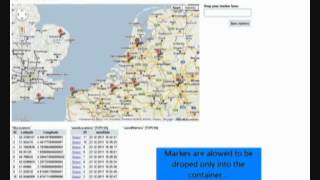 Draggable markers in Google Map