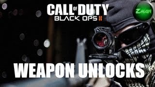 Black Ops 2 Weapon Unlocks | Weapon Progression