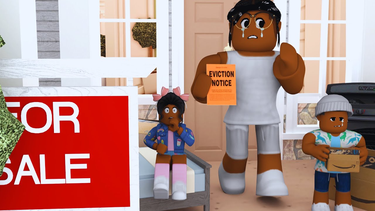 WE WERE EVICTED! *ARE WE HOMELESS?!* Roblox Bloxburg Roleplay - YouTube