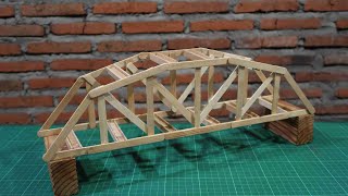 Diy - Parker truss bridge with popsicle sticks