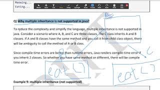 WK 11-13 why multiple inheritance is not supported in java?