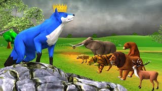 सियार की जुगाड़ Blue Fox Hindi Kahaniya - Panchatantra Stories in Hindi