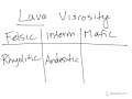 physical geology igneous lava viscosity