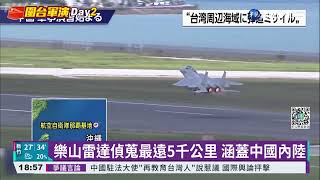 中軍演發射11枚飛彈 樂山雷達站全掌握｜華視新聞 20220805