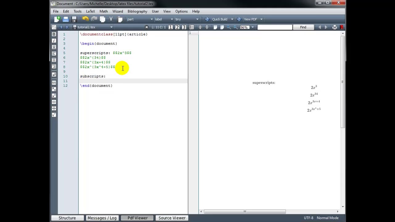 Latex Tutorial 7 Youtube
