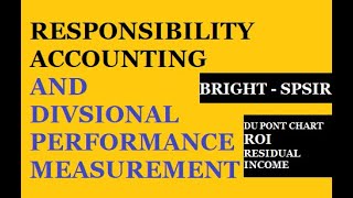 #1 RESPONSIBILITY ACCOUNTING - DIVISIONAL PERFORMANCE MEASUREMENT - ROI - RESIDUAL INCOME