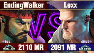 【スト6】エンディングウォーカー vs Lexx (リュウ vs ガイル) SF6 Ending Walker vs Lexx (Ryu vs Guile)