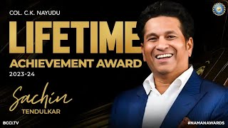 SACHIN TENDULKAR SPEECH IN BCCI AWARDS | BCCI AWARDS FULL SHOW | LIFETIME ACHIEVEMENT AWARD