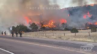 03-20-2026 Colorado Springs, CO - Large Growing Wildfire South of Colorado Springs