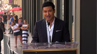 Mario Lopez speech at his Hollywood Walk of Fame star unveiling ceremony