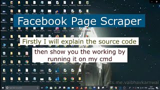 Scraping Facebook Page Without Using Api Method