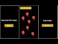 Balloon Pop Game | HTML, CSS & Javascript