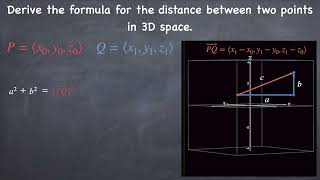 Derive 3D Distance Formula with the Pythagorean Theorem
