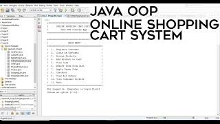 🛒 Online Shopping Cart System - Java OOP Project | Console Application