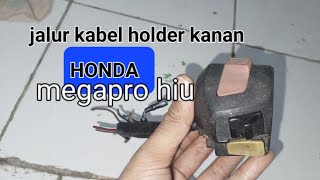 jalur kabel holder kanan HONDA megapro hiu #gl100racing #glpro #megaproindonesia #tutorial