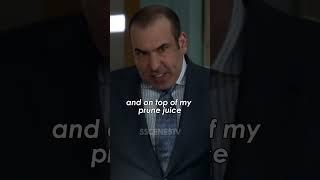 Louis fights with Stu because of his prune juice🤣  #series #viral #shorts #harvey #suits #louislitt