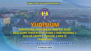 Yudisium Pendidikan Profesi Guru Universitas Negeri Yogyakarta - Kamis, 13 Februari 2025