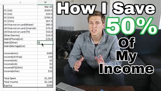 How I save 50% of my income