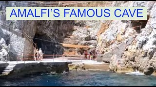 INSIDE EMERALD GROTTO, AMALFI, ITALY