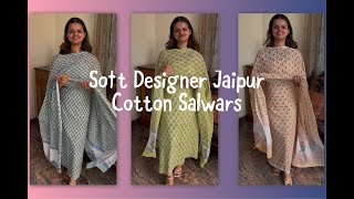 EPI 91|SOFT JAIPUR COTTON SALWAR SETS|DESIGNER DUPATTA|HANDBLOCK PRINTS|PREMIUM COTTON@curatedvault