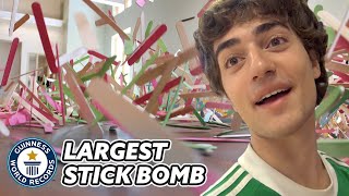Building The World's Largest STICK BOMB - Guinness World Records