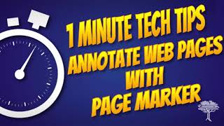 1-Minute Tech Tip- Annotate Web Pages with Pagemarker