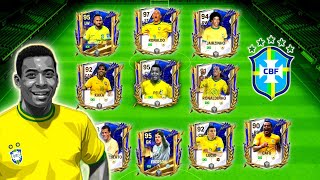I Made Best Ever Brazil Squad - We've Pele, R9, Kaka, Neymar - FC Mobile 24