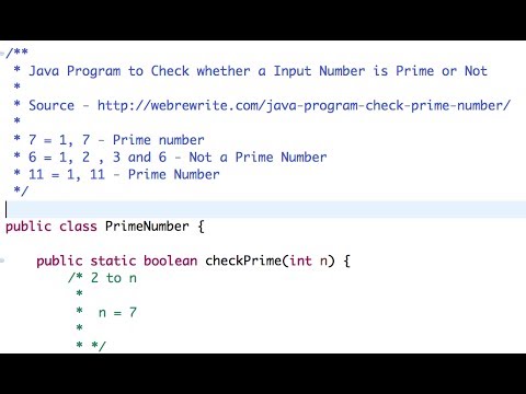 Java Program To Check Whether A Number Is Prime Or Not - YouTube