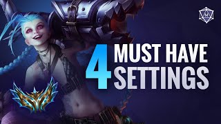 MUST HAVE SETTINGS for LEAGUE High Elo players use! LoL #Shorts