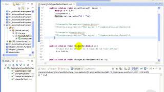08 Advanced Java tutorial Passing Data Types to a Method