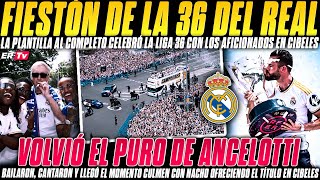 ¡INCREÍBLE! ASÍ CELEBRÓ el REAL MADRID la LIGA 36 en CIBELES - BELLINGHAM "CÓMO NO TE VOY A QUERER"
