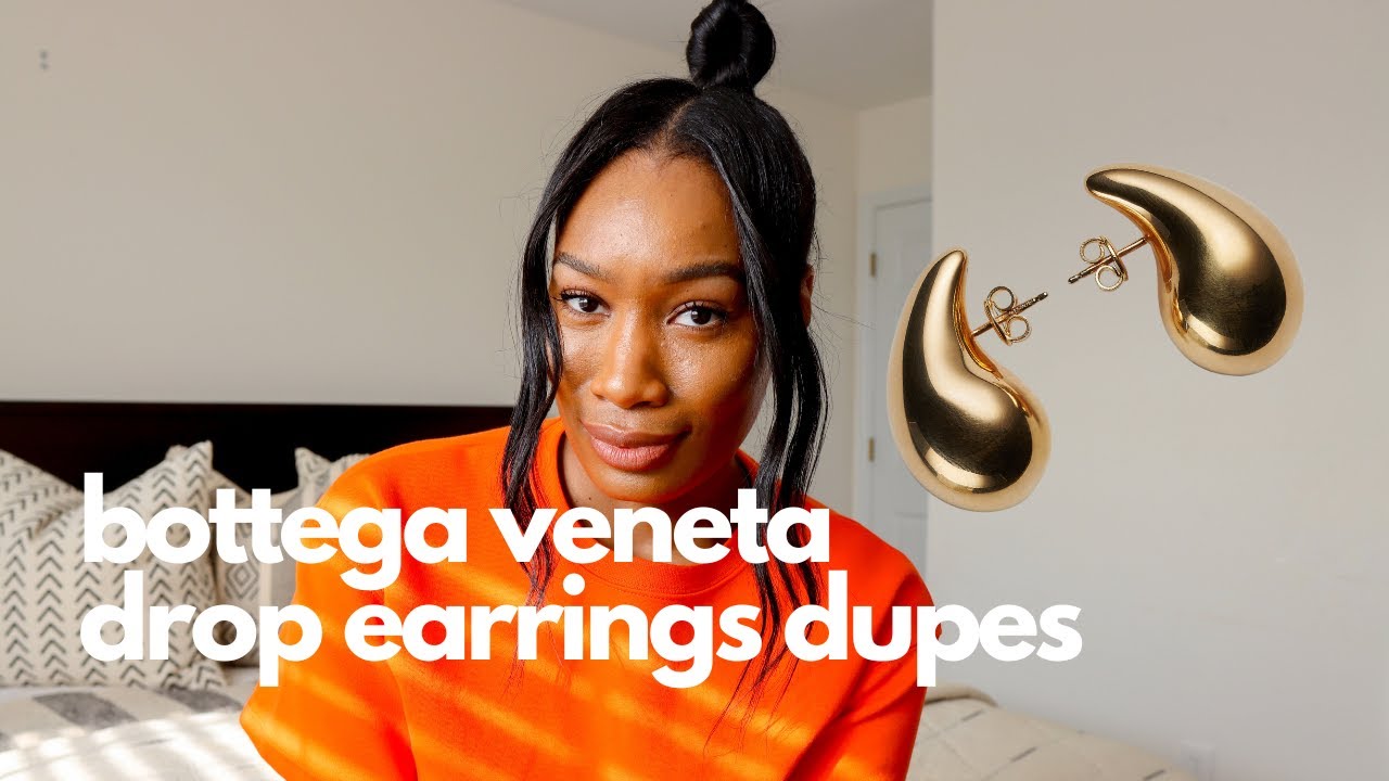 BOTTEGA VENETA DROP EARRINGS DUPE UNBOXING & TRY-ON | THE LOOK FOR LESS ...