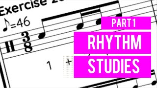 EP0185 - 3/8 Rhythm reading practice without ties or rests (Part 1) - clap and count rhythms