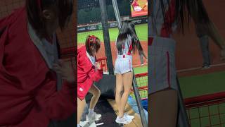 小蛙cutewa ×調皮哦/#dragonbeauties /樂天桃猿vs味全龍/20231012#cpbl中華職棒 #cheerleader #小蛙