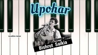 UPOHAR - Bishrut Saikia || PIANO - cover, notes, tutorial, instrumental