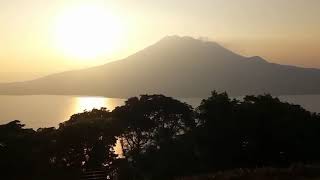 鹿児島桜島　日の出