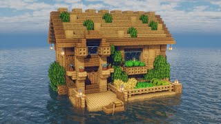 [Minecraft Tutorial] 🌊 Floating Wooden House 🏠