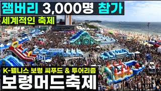 보령머드축제 2023 K-웰니스 보령씨푸드 \u0026 투어리즘 여름휴가 가족여행 국내패키지 죽도 상화원 충청수영성 대천해수욕장 용두해수욕장