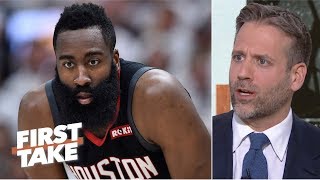 James Harden 'choked under pressure' in the Rockets' Game 1 loss - Max Kellerman | First Take